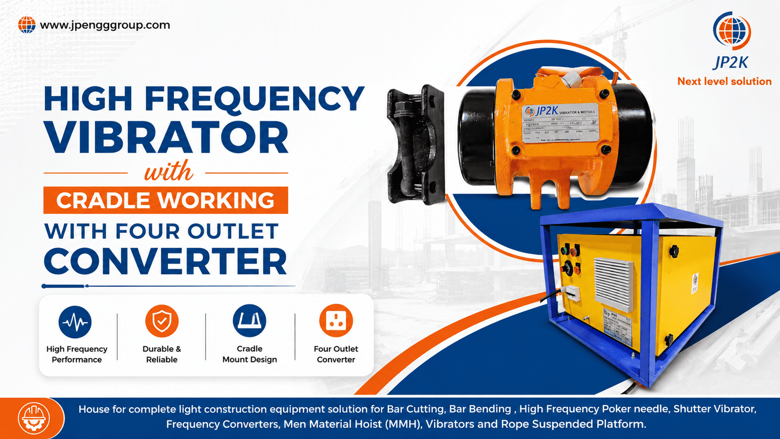 High Frequency Shutter Vibrator (Cradle Type) Working with Four Outlet Converter Detailed Explanation.